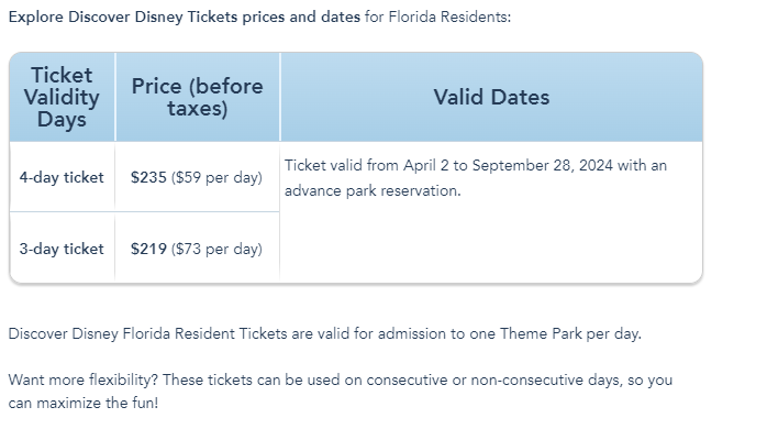 disney florida resident discount